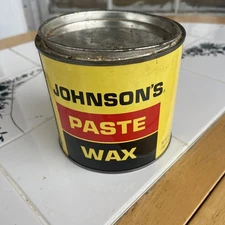 SC Johnson Paste Wax Original Discontinued 32 Oz 2 Pounds Almost Full Rare!!