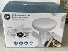Image of SLx Outdoor Aerial Antenna For Digital TV Freeview Signal Digi Dome Ariel Kit