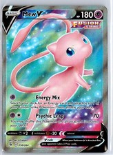 Mew V (Full Art) 250/264 Ultra Rare Holo SWSH08: Fusion Strike NM aky CG Works on eBay