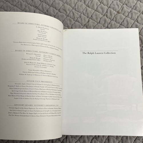 Sotheby's Ralph Lauren Collection 1995 Auction Catalogue & Sales Results — Rare - Picture 11 of 15