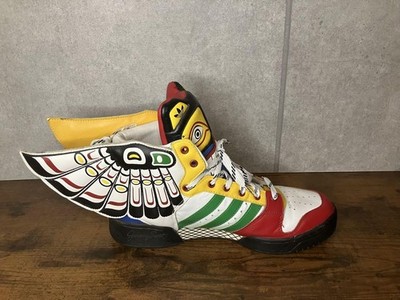 Adidas Jeremy Scott JS Totem Leather Wings Sneakers | eBay