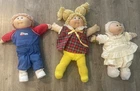 New ListingLot of 3 1980's Cabbage Patch Kids Dolls: Madeline, Boy Doll + Preemie 14" + 16"