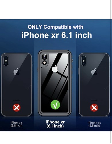 SPIDERCASE for iPhone XR Case Waterproof, Built-in Lens & Screen Protector - Zdjęcie 2 z 6