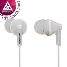 Panasonic RPHJE125 Ergofit Stereo In-Ear Earbud Earphones│Headphones│White