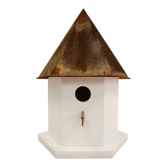 Домик для птиц Heartwood Copper Songbird Deluxe, коричневая крыша - Изображение 4 из 4
