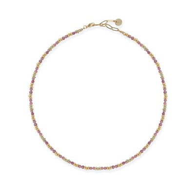 LIU JO Luxury Womens Necklace LJ2892 Stainless Steel Golden Pink