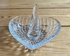 Ringhalter Ständer Schmuckschale Glas Glasschale Herz Herzschale ca. 9cm