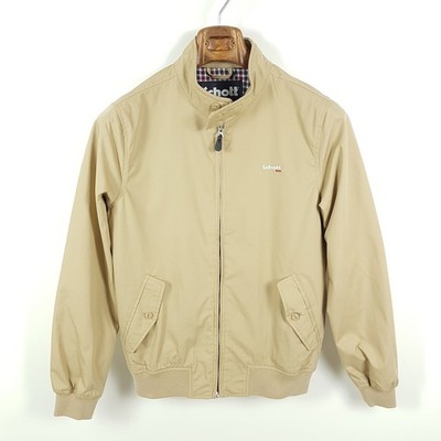 Schott Harrington Jacke Herren S Beige Regular Fit Bomberjacke Blouson