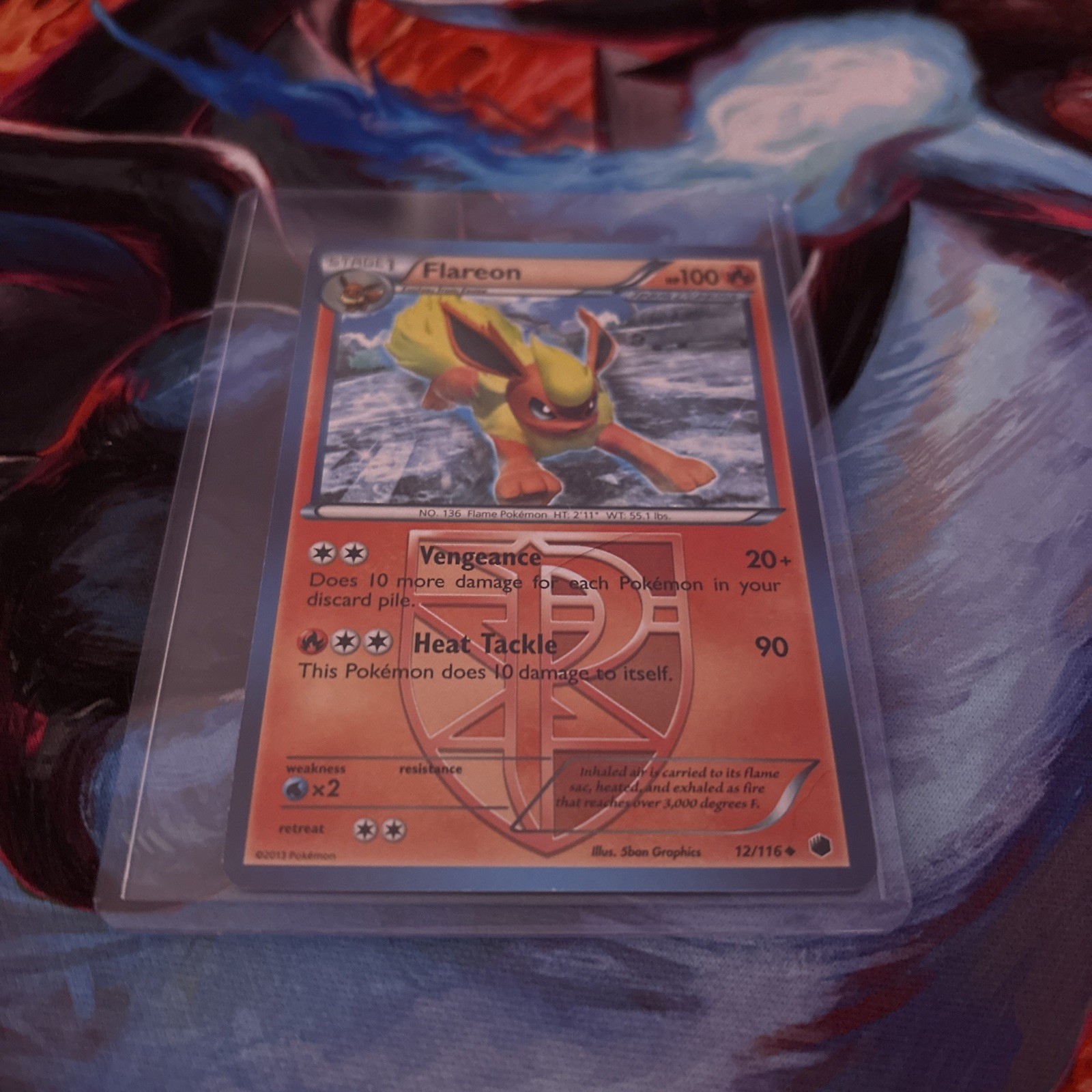 Pokemon Flareon 12/116 Uncommon Plasma Freeze LP