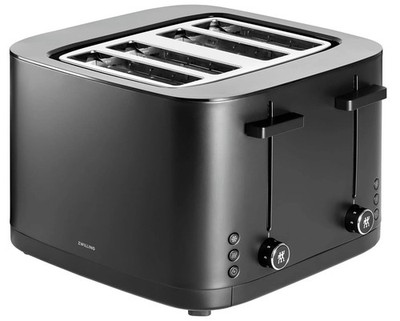 ZWILLING ENFINIGY 4-SLICE TOASTER, EXTRA WIDE 1.5  SLOTS BLACK - BRAND NEW