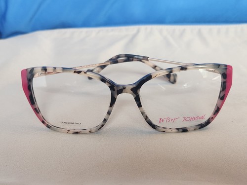 Nuevo marco de gafas para mujer Betsey Johnson edición limitada plástico tortuga 53-16 - Imagen 2 de 17
