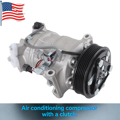 New AC Compressor w/ Clutch for 13-19 Nissan Sentra 14-17 Tsuru 2017 Rogue Sport