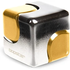 bopster Fidget Cube Spinner - Gold/Silver