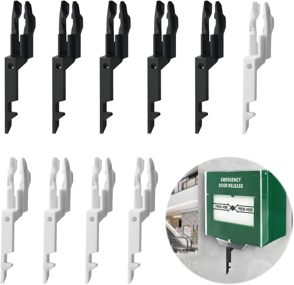 GMENTS 10 Pack Fire Alarm Test Key Universal KAC Call Point Test Keys Spare Emergency