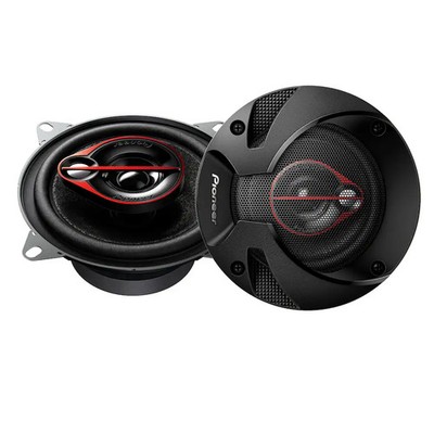 Pioneer - 4'' - 3-way, 210 W Max Power, Coaxial Speakers (pair) - Black TS-R400
