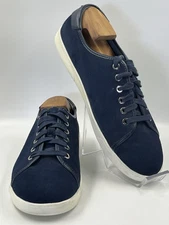Vionic Shoes Womens Brinley Blue Suede Comfort VS339 Size 9.5 Wide Sneaker