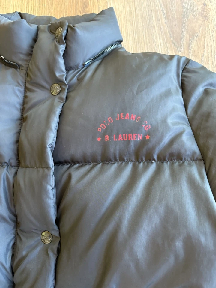 Chaqueta de plumón Polo Jeans Co Ralph Lauren talla mediana negra para hombre Foto 3 de 4