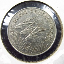 Central African States 100 F CFA 1975 Angola Cameroon Congo Chad Eq Guinea i3491