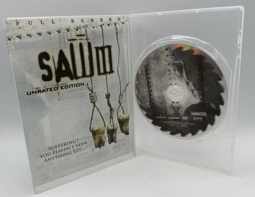 SAW III Unrated Edition DVD Fullscreen Tobin Bell Shawnee Smith Dina Meyer 2006 - Picture 3 of 3