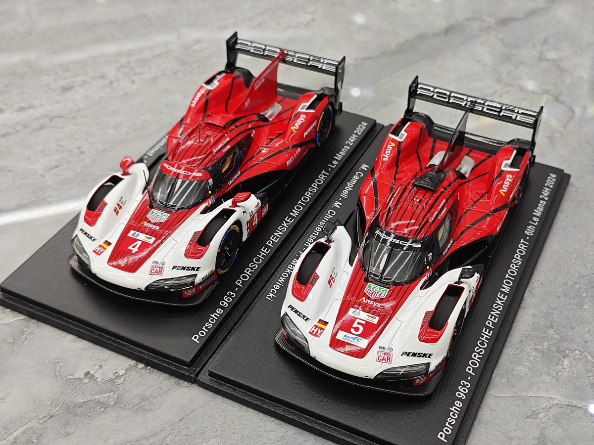 Spark 1:43 2024 Le Mans Panther Racing Team Porsche 963 Car