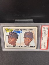 1965 Topps Joe Morgan Sonny Jackson #16 Autographed Rookie Card. rookie card picture