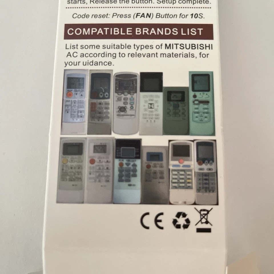 Telecomando Condizionatore A/C MITSUBISHI -- Compatibile con Vari Modelli - Immagine 3 di 3