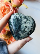 Kambaba Jasper Crystal Heart 120g Mother Earth Stability Gemstone