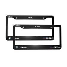 Bmw 2 Pack Stainless Steel Rust-proof License Plate Frame Holder Black Bmw 2 Pack Stainless Steel Rust-proof License Plate Frame Holder Black