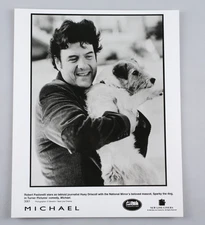 Vintage Movie Press Photo Robert Pastorelli and Sparky The Dog in Michael
