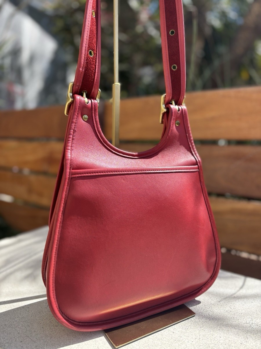 Vintage Coach Saddle Bag - 9988 - RED - USA 1997 | eBay