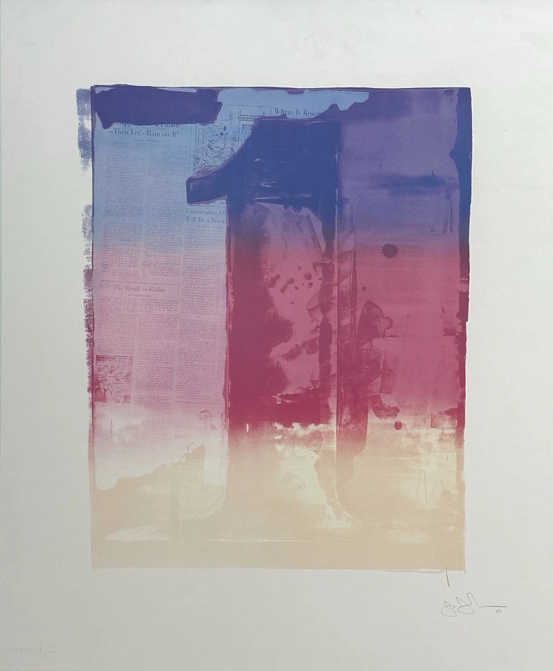 Jasper Johns 1985 Galería Nacional de Arte impresión a bordo, enmarcada Foto 2 de 4