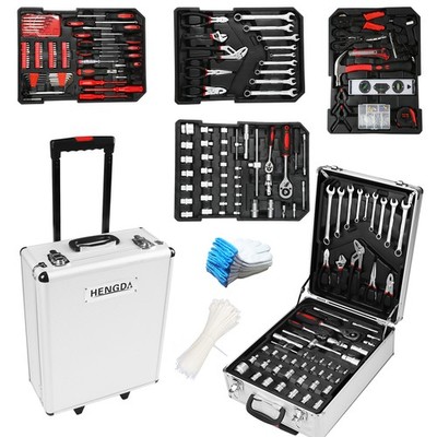 Werkzeugkoffer Rollkoffer Alu Werkzeugkasten 1031 tlg. Box Wergzeug Set