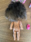 Mattel Barbie Vtg  Kelly Doll Brown Hair Brown Eyes 1994 W/ 3 Pink Outfits READ — photo 3