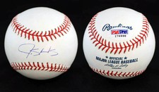James Shields SIGNED ROMLB Baseball Tampa Bay Rays PSA/DNA AUTOGRAPHED