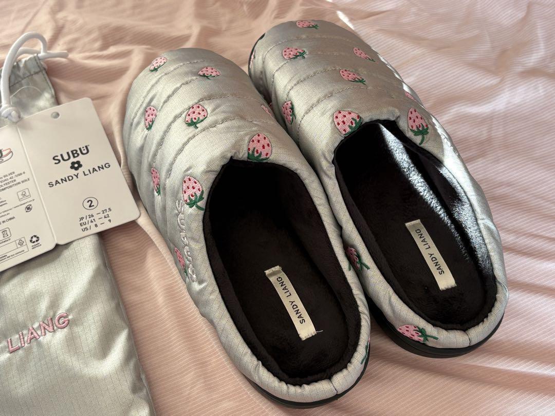 SANDY LIANG X SUBU SLIPPERS IN CHROME Kawaii Shoes Japan SANDY LIANG X SUBU SLIPPERS IN CHROME Kawaii Shoes Japan