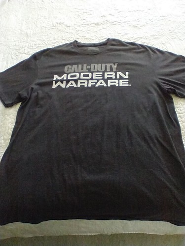 "CALL of DUTY" GAMER Men's T Shirt 2XL DARK Gray 2019 WOMEN'S - 第 1/4 張圖片