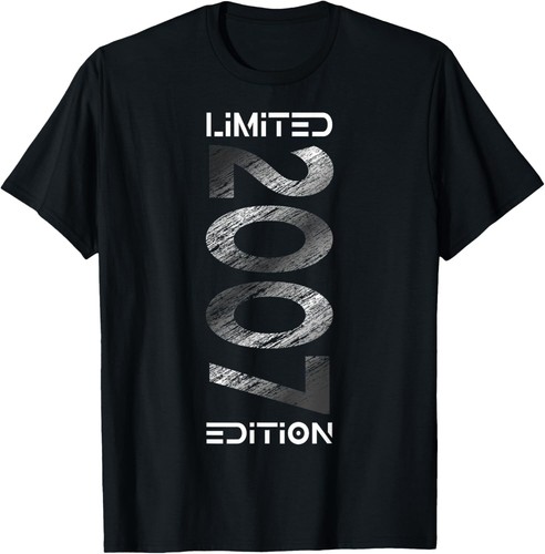 Limited Edition 2007 Boy Girl 18th Birthday 18 T-Shirt Hoodie