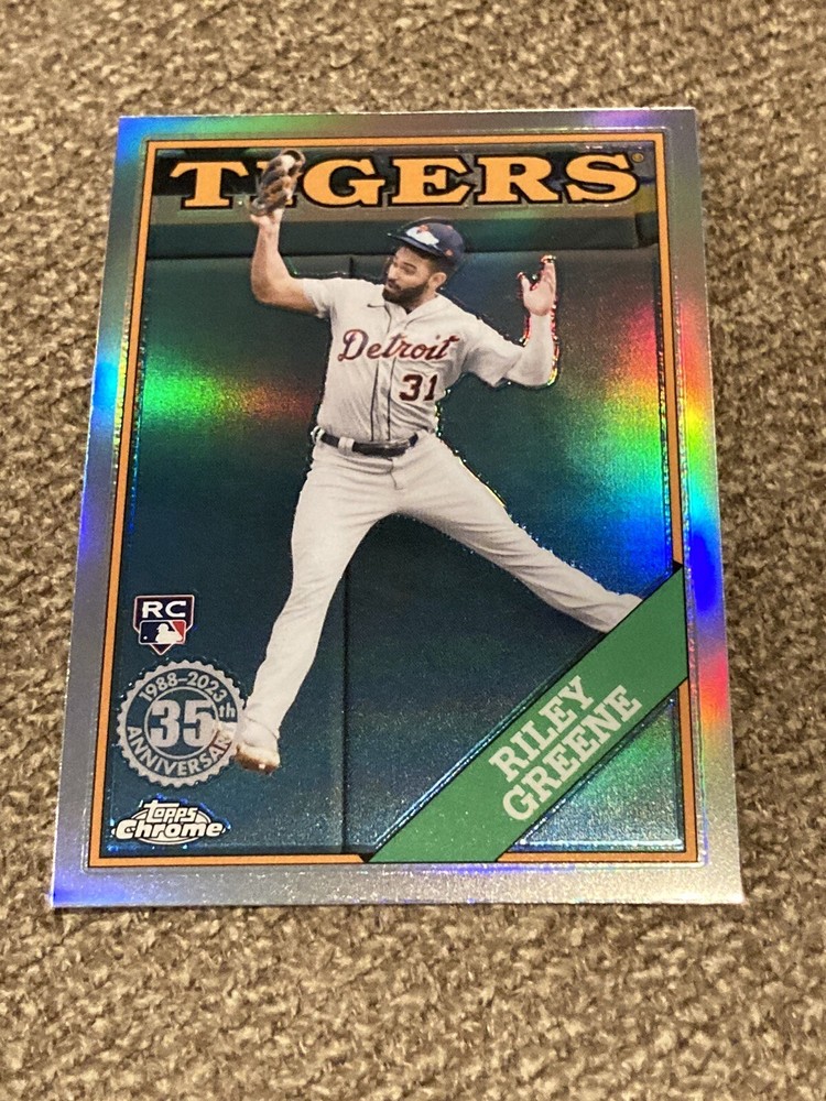 Riley Greene 2023 Topps Chrome Rookie 35th Anniversary Silver #88BC-5 Tigers RC
