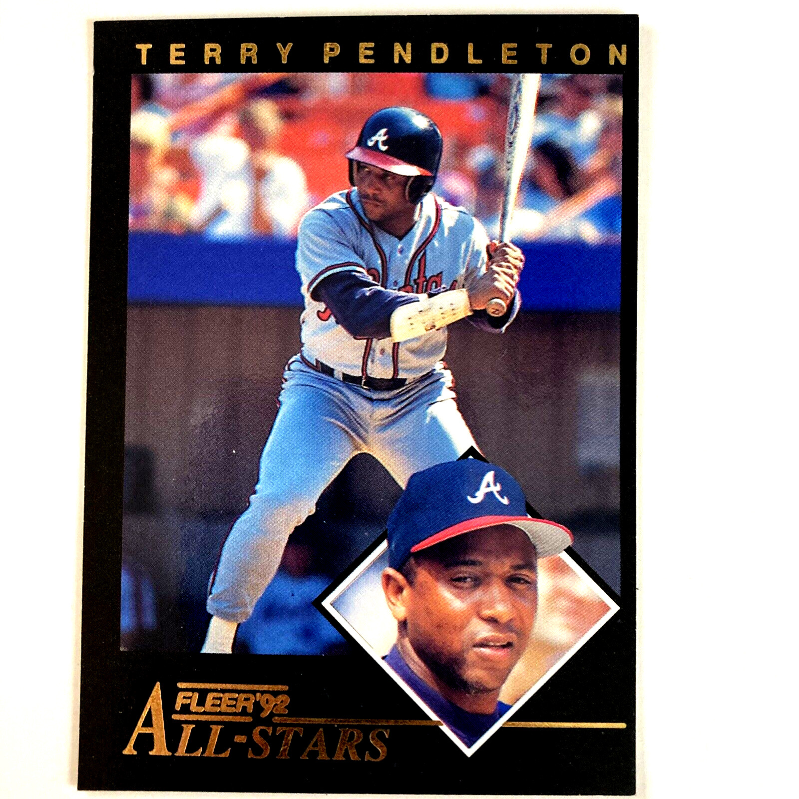 Terry Pendleton 1992 Fleer All Stars Insert #15 MLB Atlanta Braves