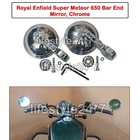 Bar End Mirror, Chrome Fit For Royal Enfield Classic Reborn & Meteor 350