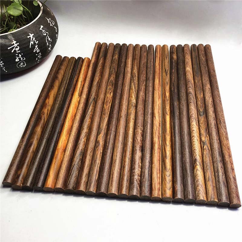 12mm Diameter Dalbergia Retusa Natural Wooden Craft Wood Cylinder