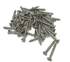 Hinge-Tite Countersunk Chrome Plated Pozi Screw 4 x 30mm  Door Hinge Screws