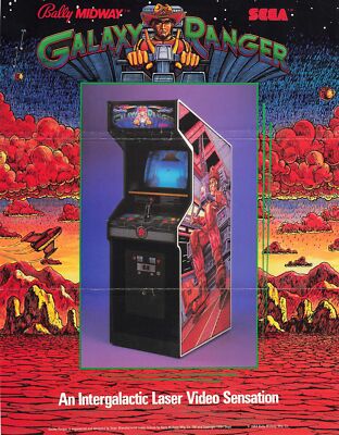 1984 GALAXY RANGER Video Game Machine Promo Flyer Rare Bally Midway Sega Arcade
