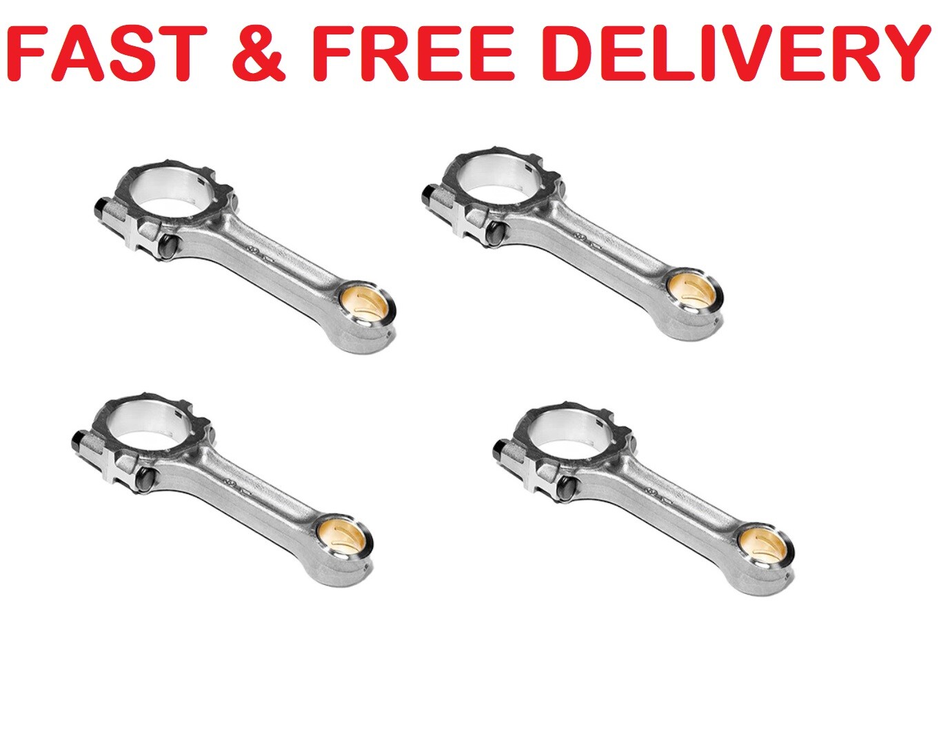 4 X ENGINE CON ROD ASSY For NISSAN NAVARA D40 / PATHFINDER R51 2.5DCi  2005-2010
