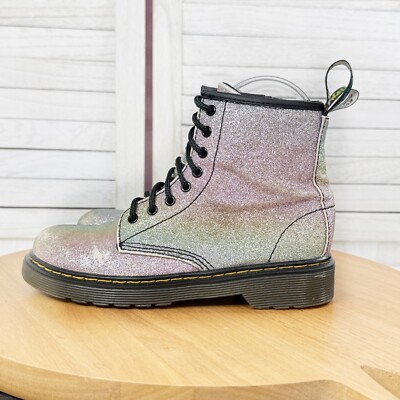 Martens 1460 Ombre Pastel Glitter Sparkle Combat Boots Rainbow Girls  Kids
