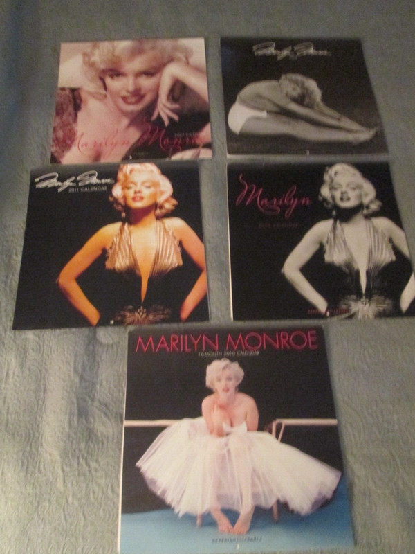 MARILYN MONROE CALENDAR LOT 2007 2008 2009 2010 2011