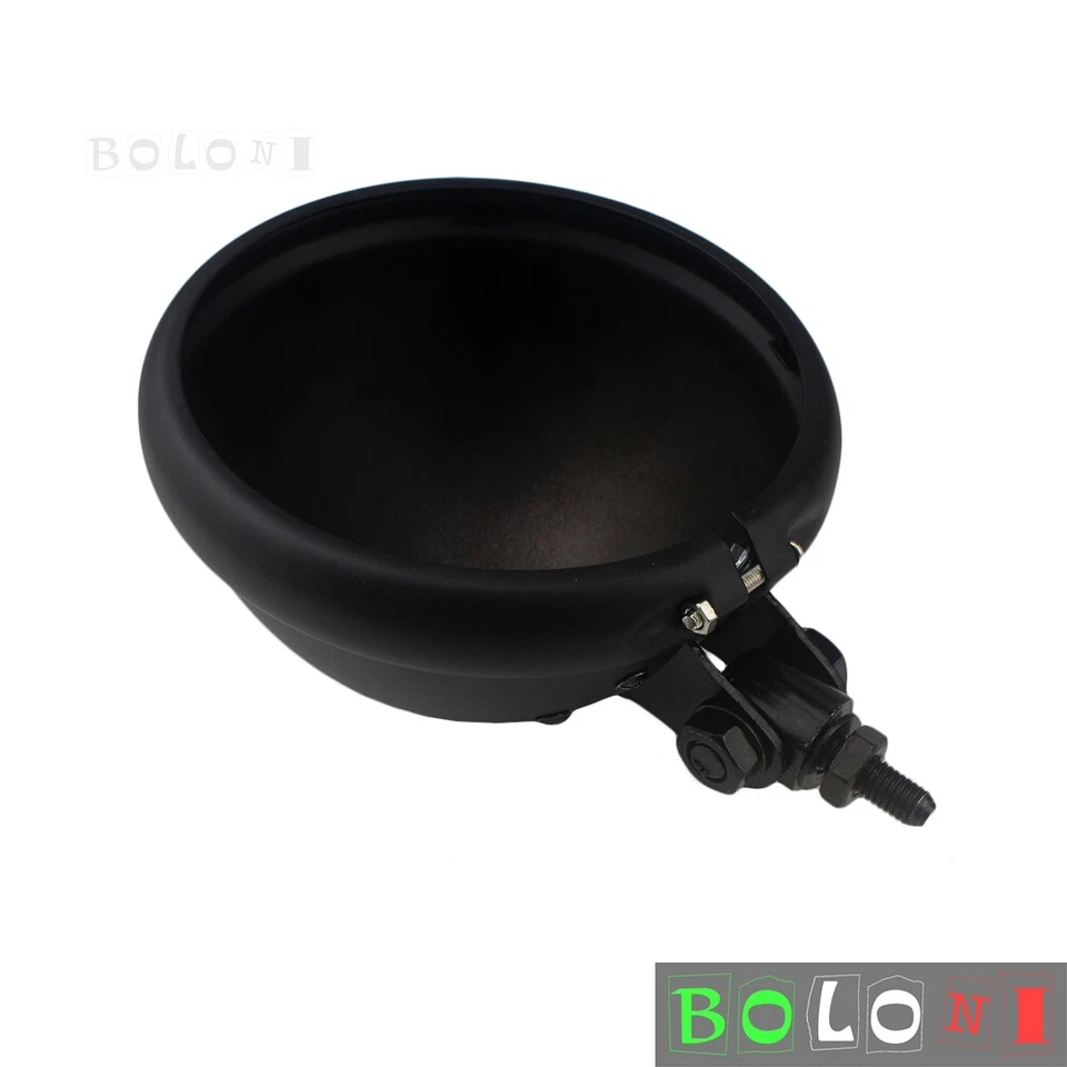 Cubo bombilla carcasa faro 5,75" para Harley Dyna Street Bob Super Glide Foto 3 de 4