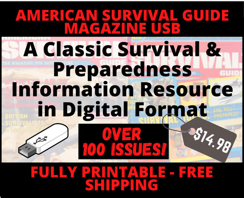100+ American Survival Guide Magazine Back Issues USB FREE SHIPPING Prepper SHTF