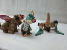 TY Beanie Baby - SWOOP the Pterodactyl,Zodiac Dragon And Scorch