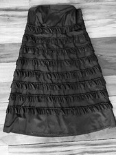 GAP Black Strapless Ruffled Cocktail Dress Party Club Dance size 10 NEW NWT